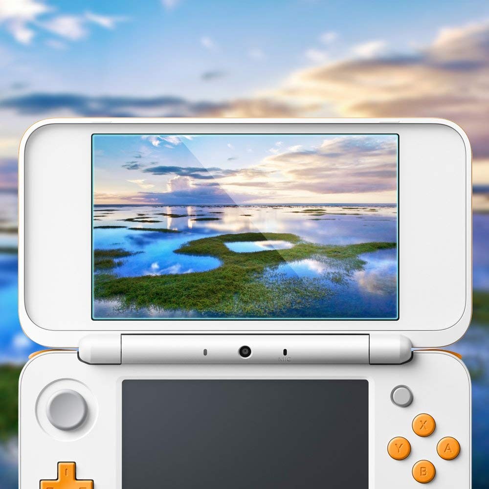 Hard Case Compatible New 2DS XL with 2 Packs Screen Protector, Anti-Scratch Cry