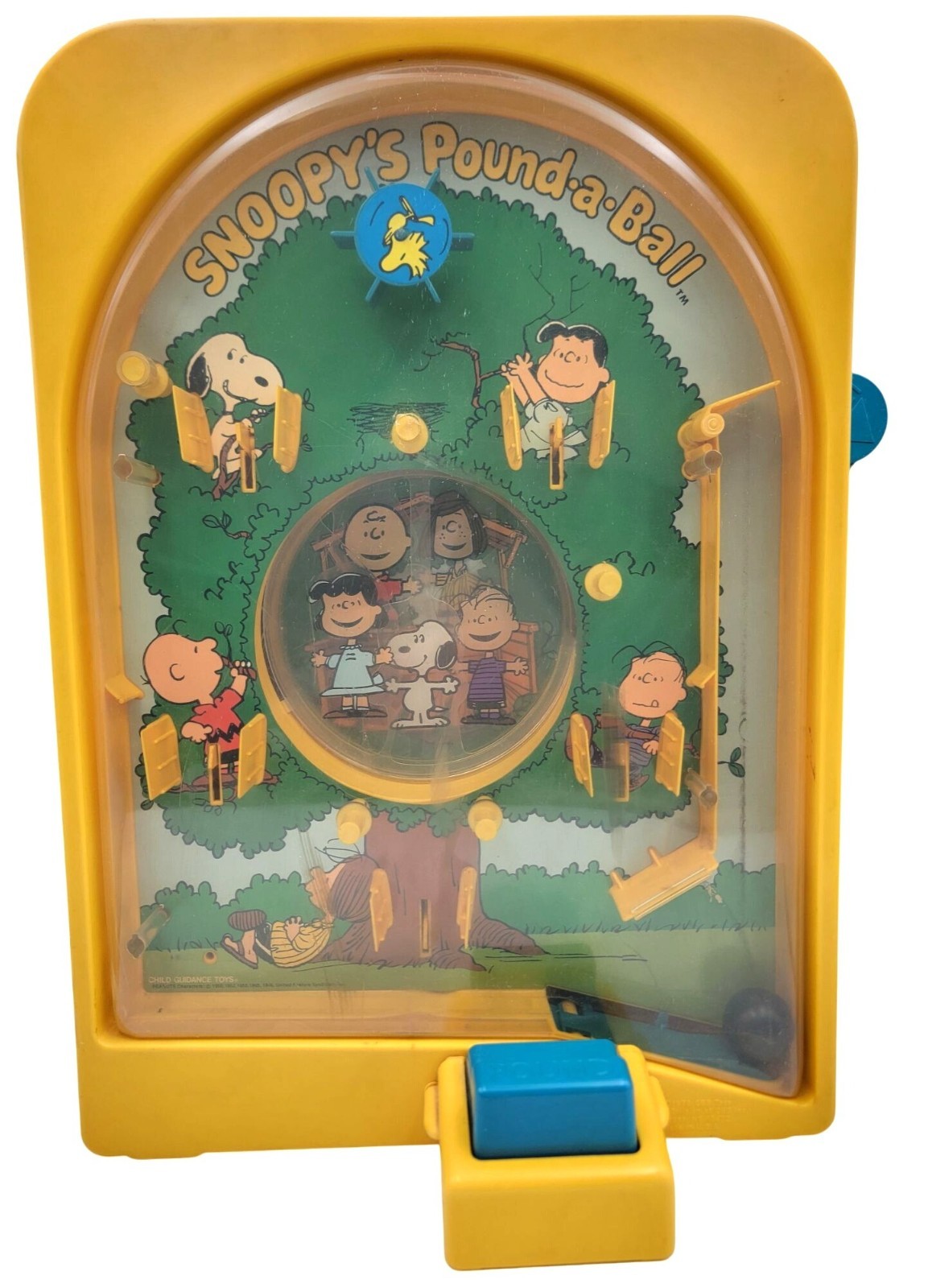 Peanuts Snoopy Pound-A-Ball Arcade Pinball Vintage Game Rough Box READ