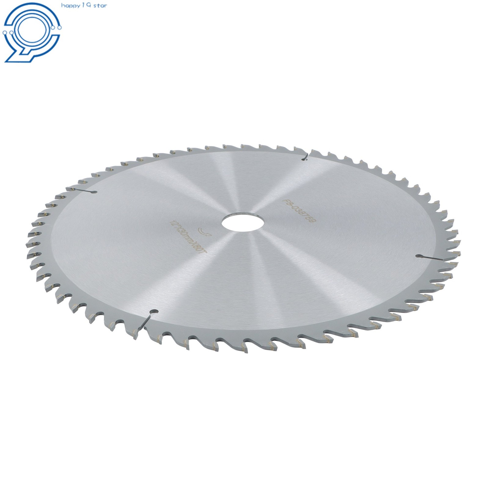 Professional 12"×30mm×60T TCT Saw Blade - Multi-Purpose Cutting Tool, Silver
