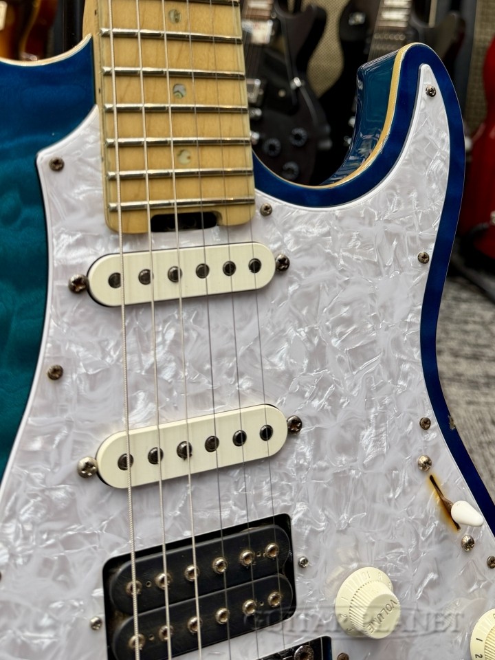 EDWARDS by ESP E-SN-145FR ''Mod.'' -Aqua Marine Maple- 2009 DiMarzio Pickups! 3.