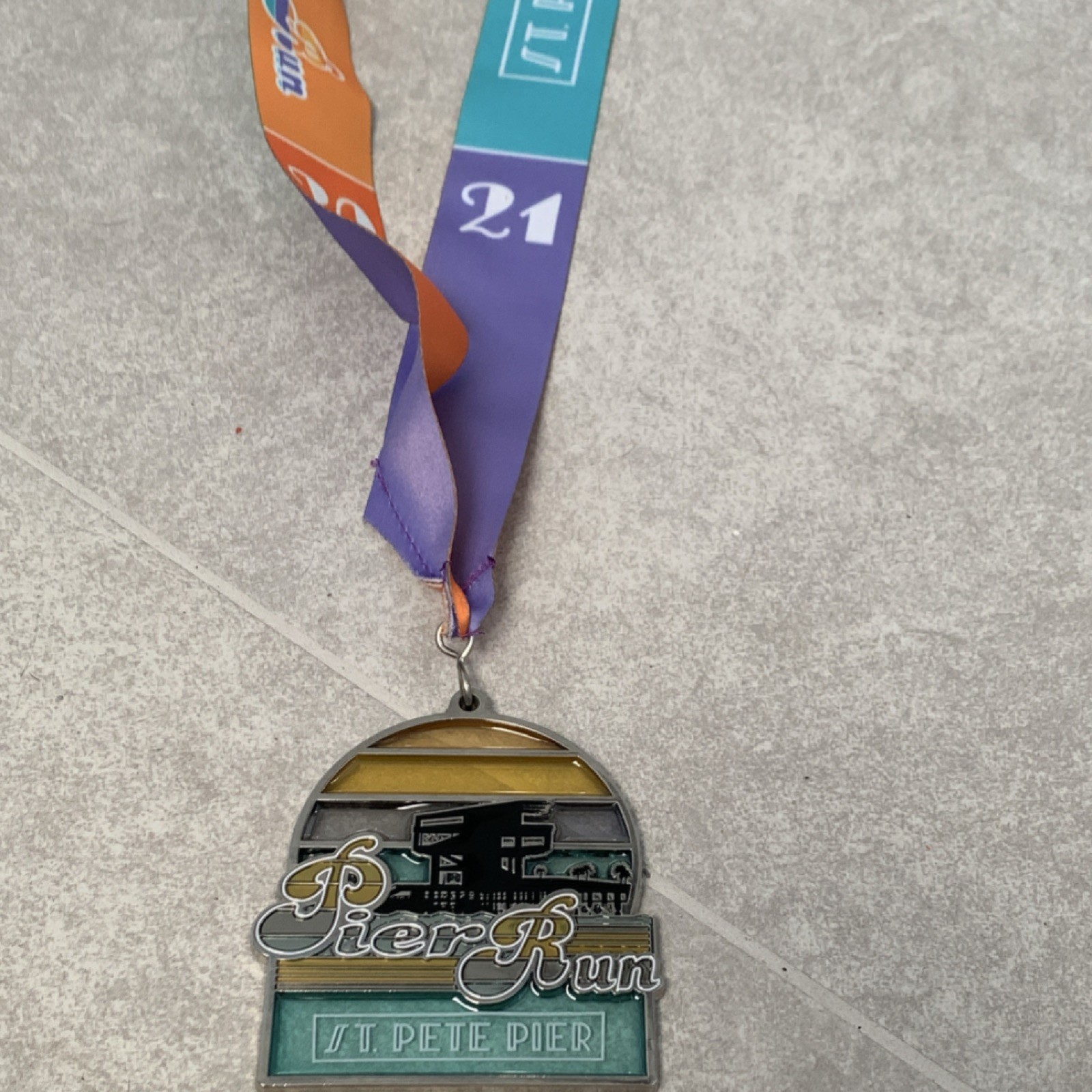 Awards4Awards Pier Run St. Pete Pier Finisher Medal Race Award Event Medal