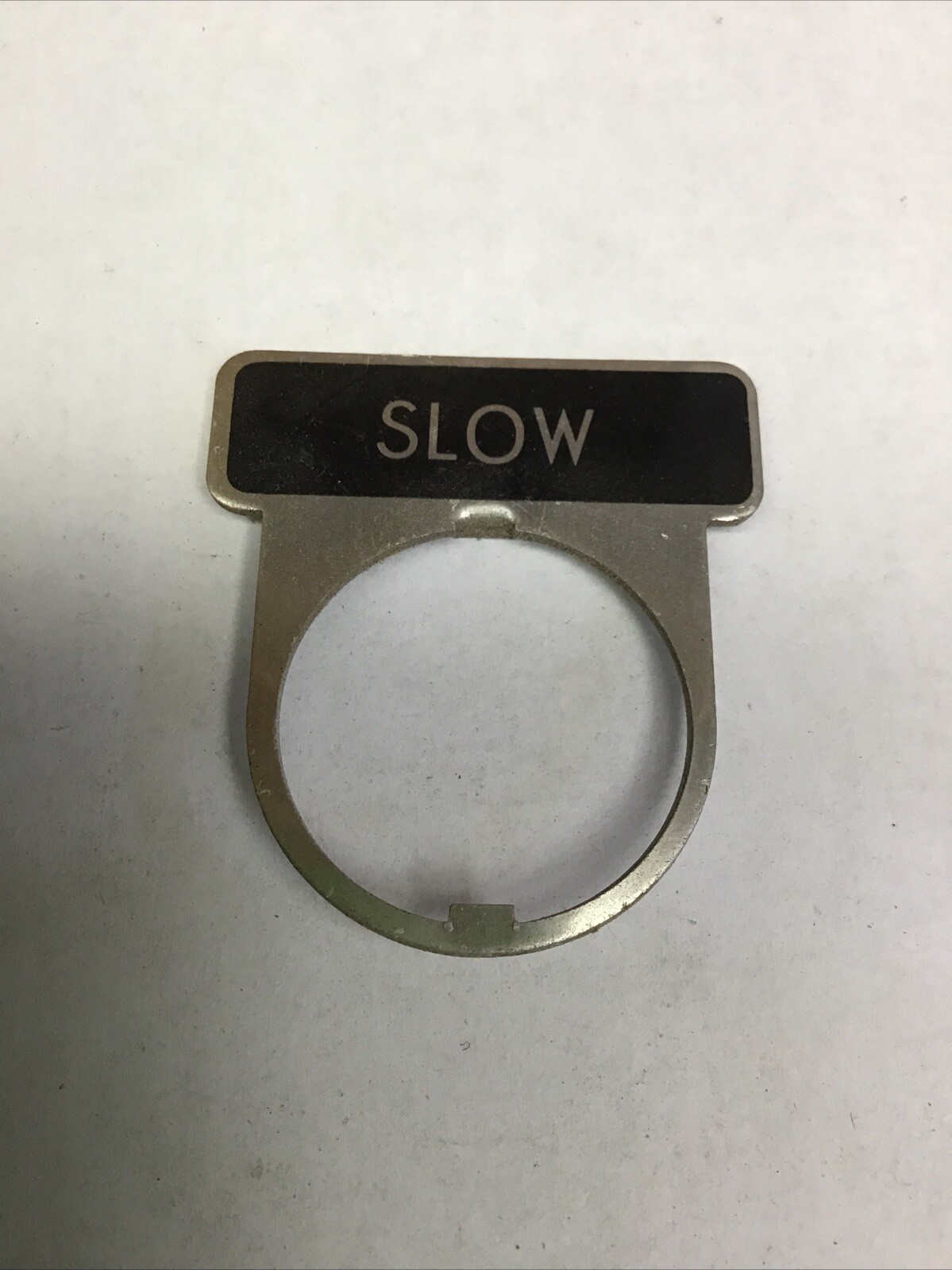 Legend Name Plate For Control Button Switch “ SLOW ”
