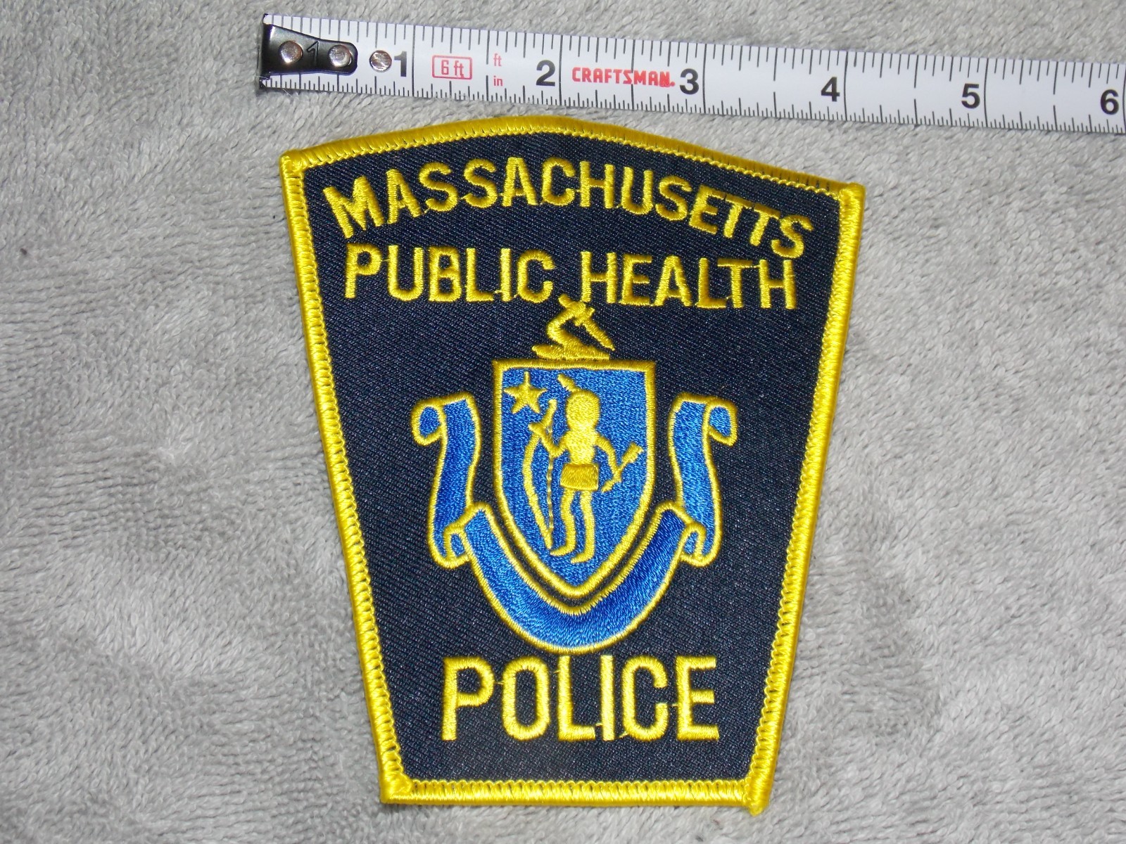 Massachusetts Public Health Police Shoulder Patch Large New