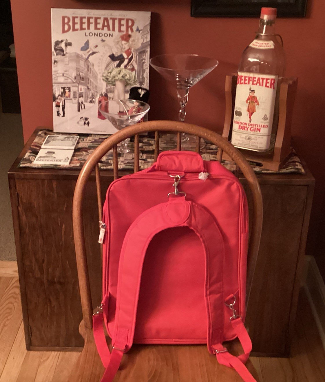 Beefeater logo Backpack with detachable straps