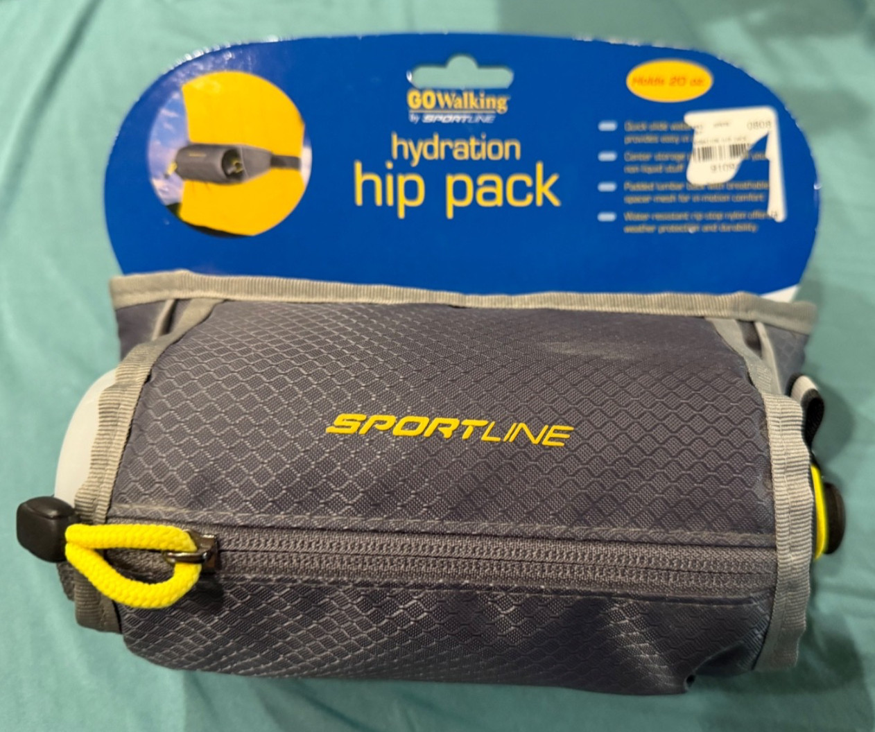 NIP SPORTLINE 'GO WALKING' HYDRATION HIP PACK Reusable 20 oz. Bottle, Hike/Walk