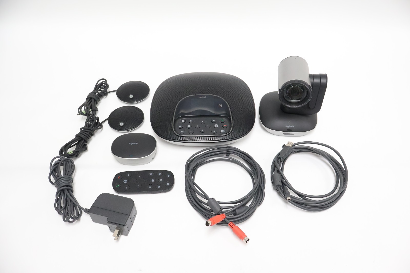 Logitech - GROUP Videoconferencing System for Mid to Large-sized Meeting Rooms