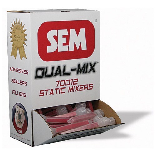 SEM 70012 Integral Nut Square Static Mixers, 5-1/2" Nozzles, 50 Pack