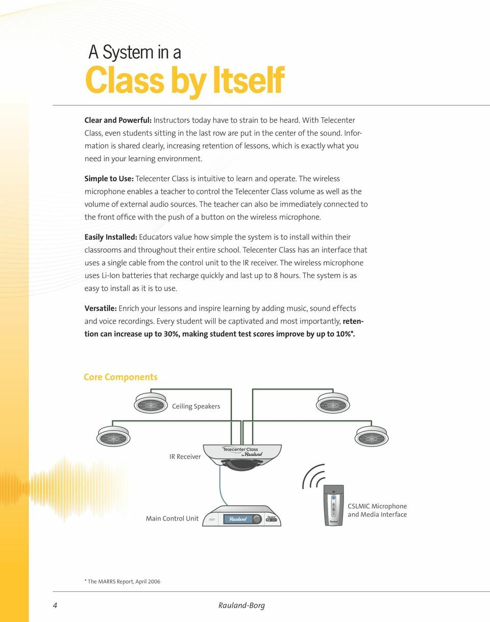New Rauland-Borg CSMCONTROL Telecenter Class Main Control Unit