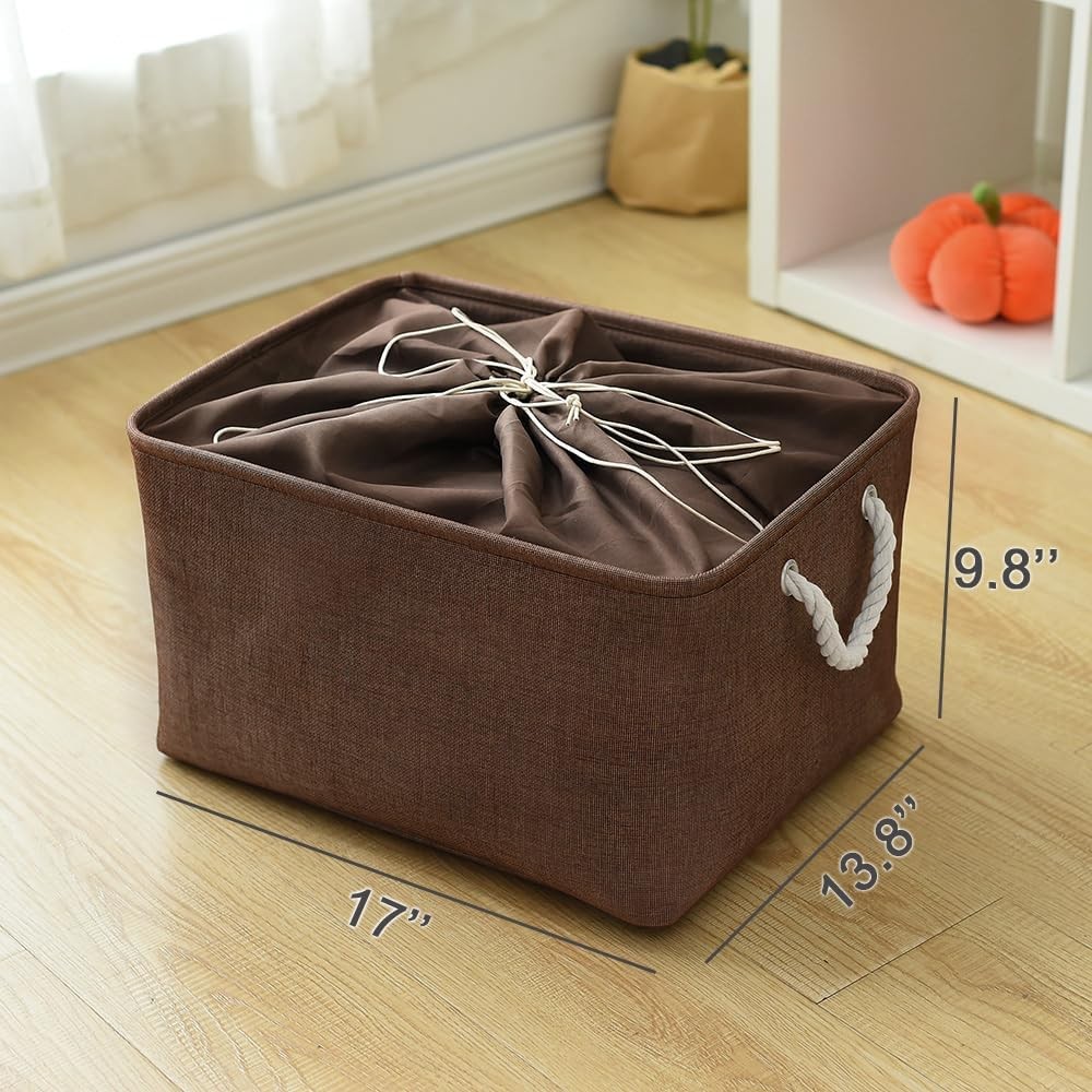 Organizational and storage baskets for organizingCollapsible storage bins
