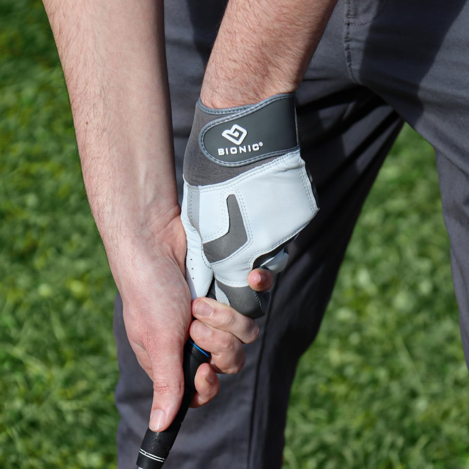 Bionic Men's ReliefGrip 2.0 Golf Glove Silver Large Left