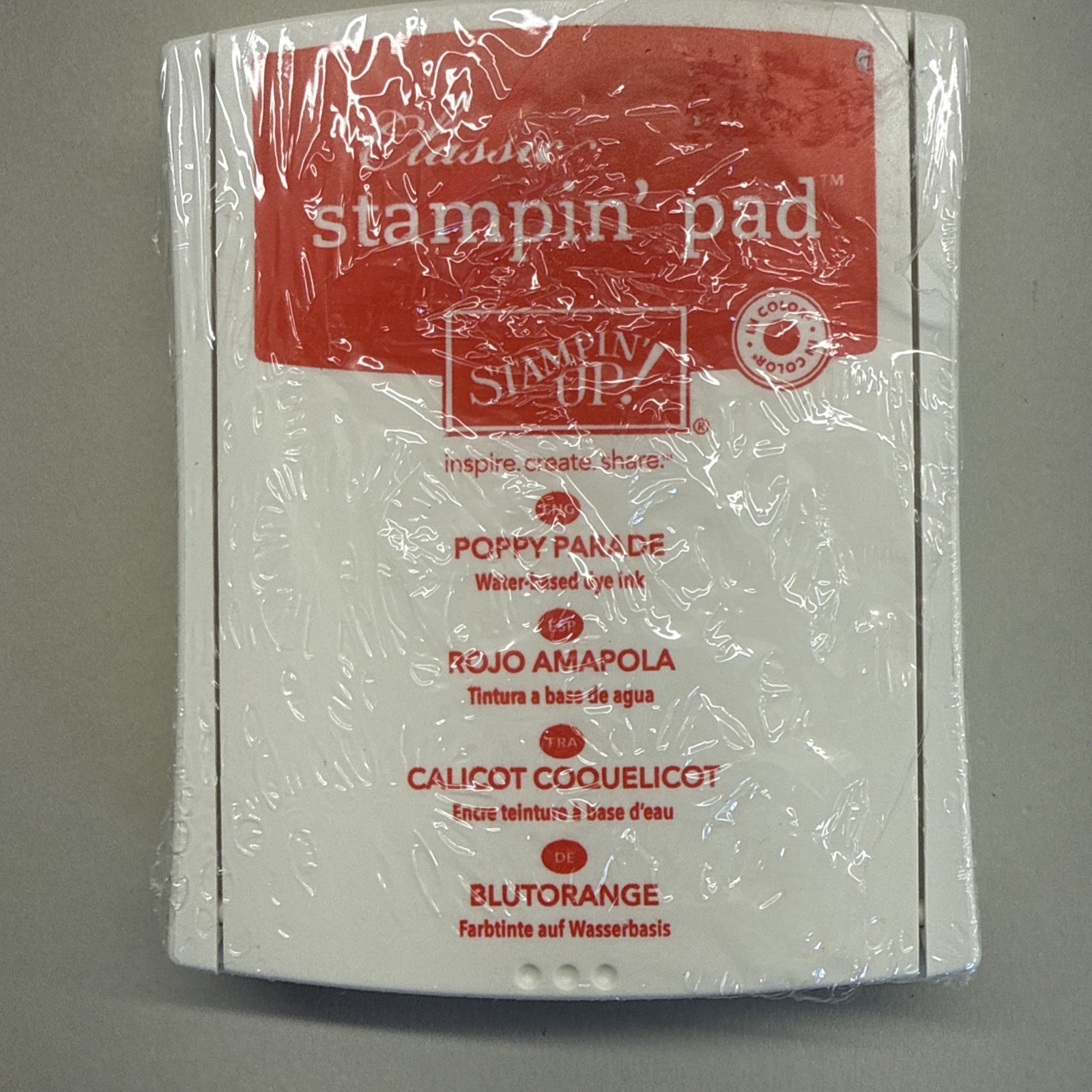 Stampin Up Retired Ink Pad Poppy Parade 119782