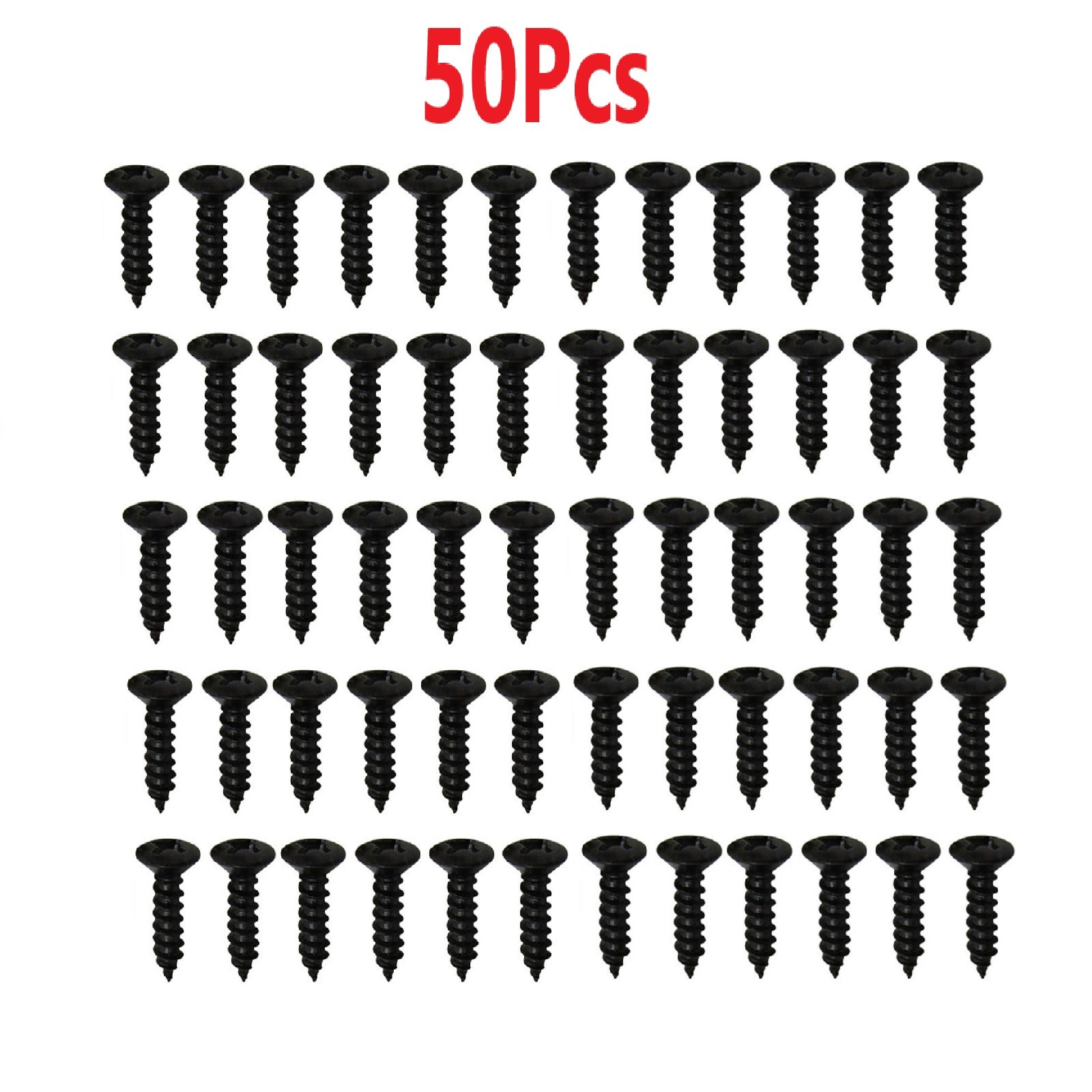 50X Iron Guitar Pickguard Screws For Fender Strat/Tele Electric Guitar Bass N