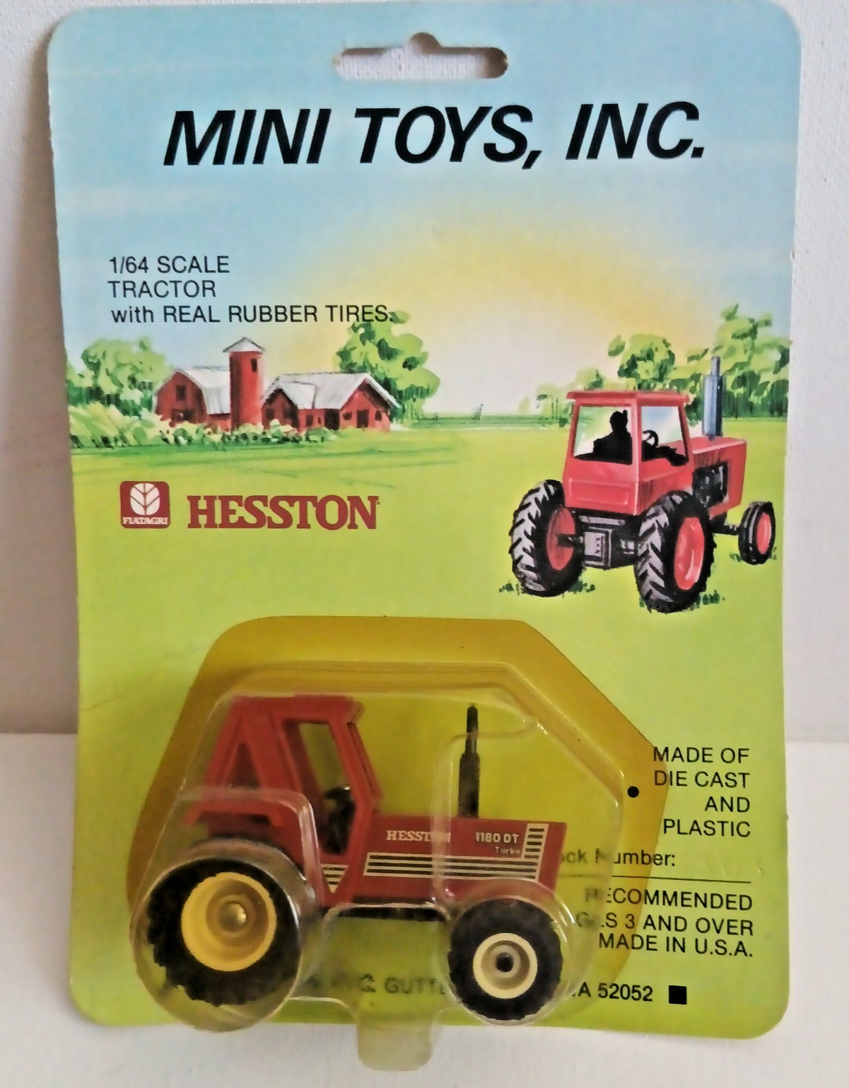 MINI TOYS INC 1/64 Hesston 1180 DT Turbo Tractor NIP