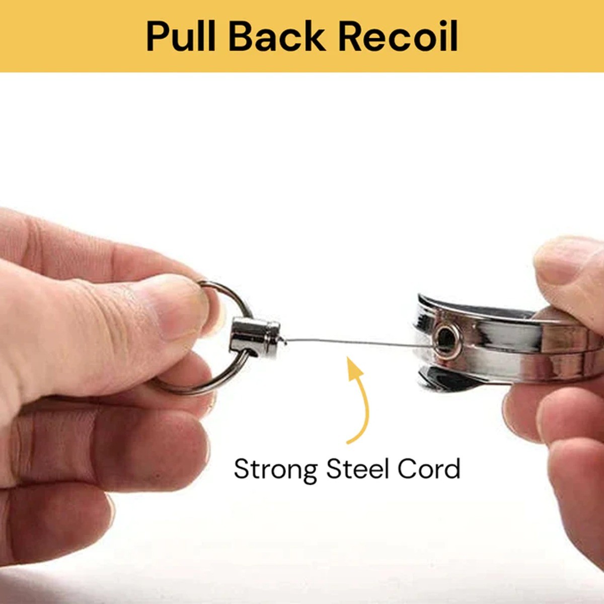 Retractable Recoil Key Ring