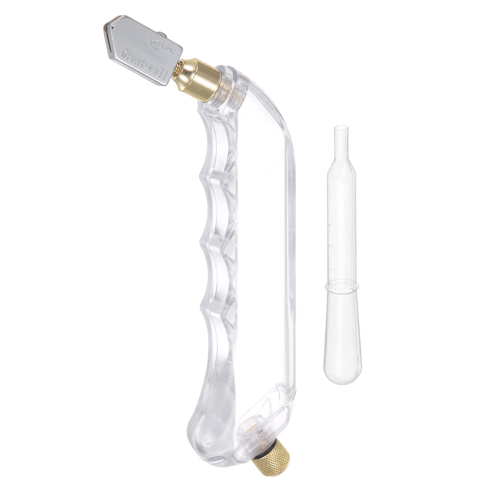 Glass Cutter Pistol Grip 6mm-12mm Oil Feed Stained Glass Cutter Tool White
