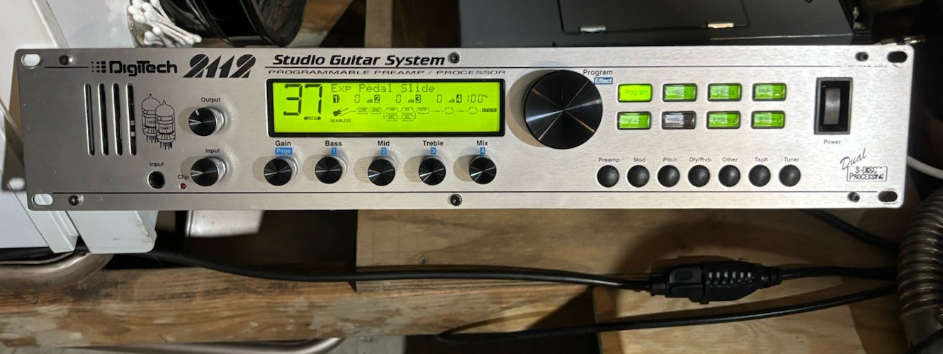 Digitech 2112 Studio Guitar System Rack Effects Processor Multi FX Japan working