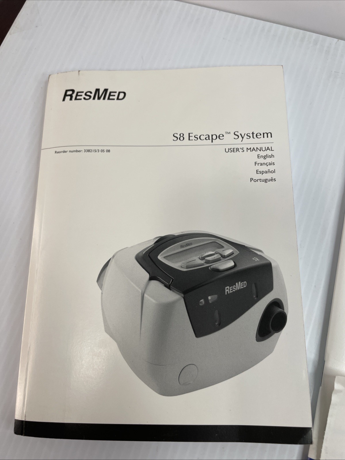 ResMed S8 Escape User Guide Manuals