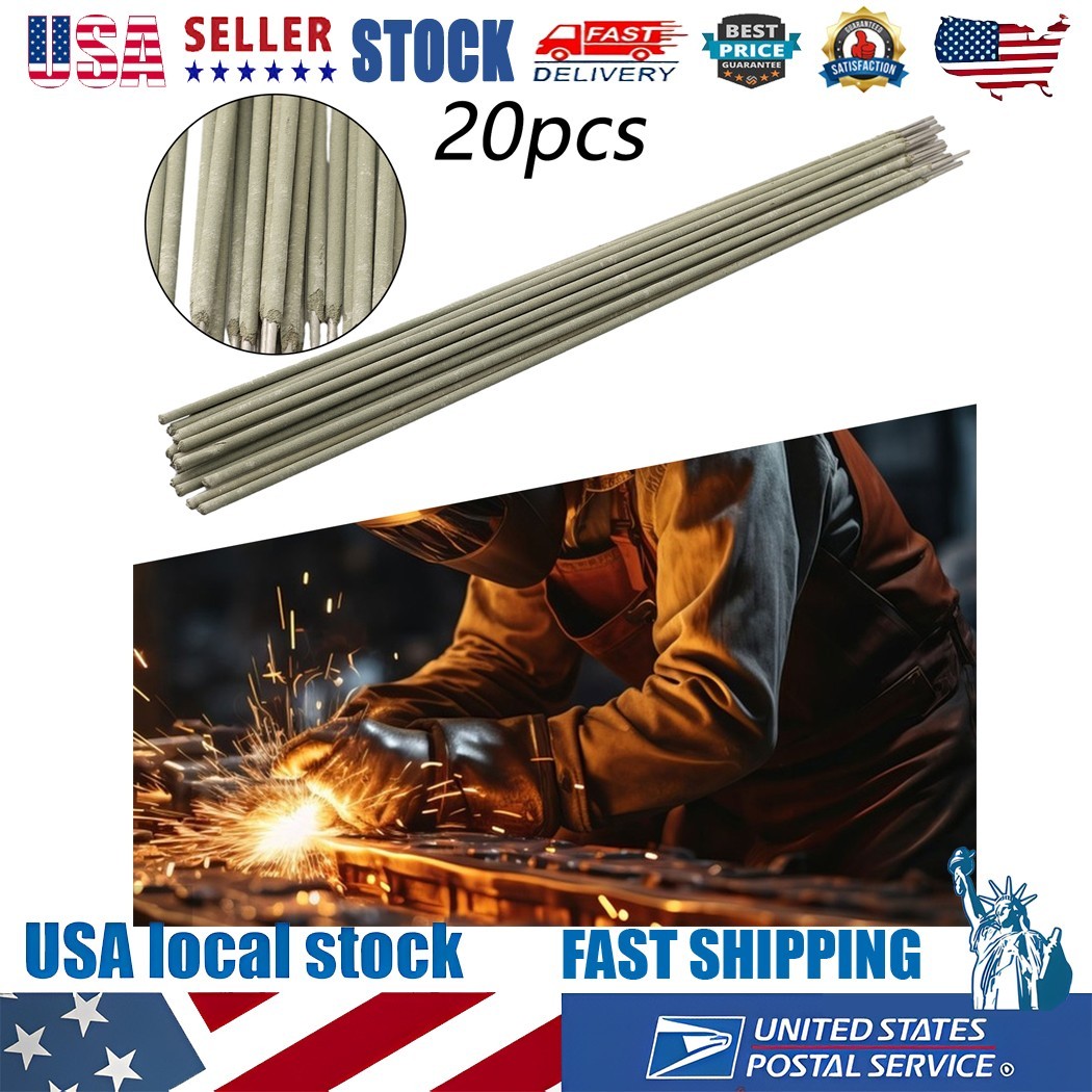 20pcs 304 Stainless Steel Electrode A102 Solder Wires 1.0mm-4.0mm Welding Rod