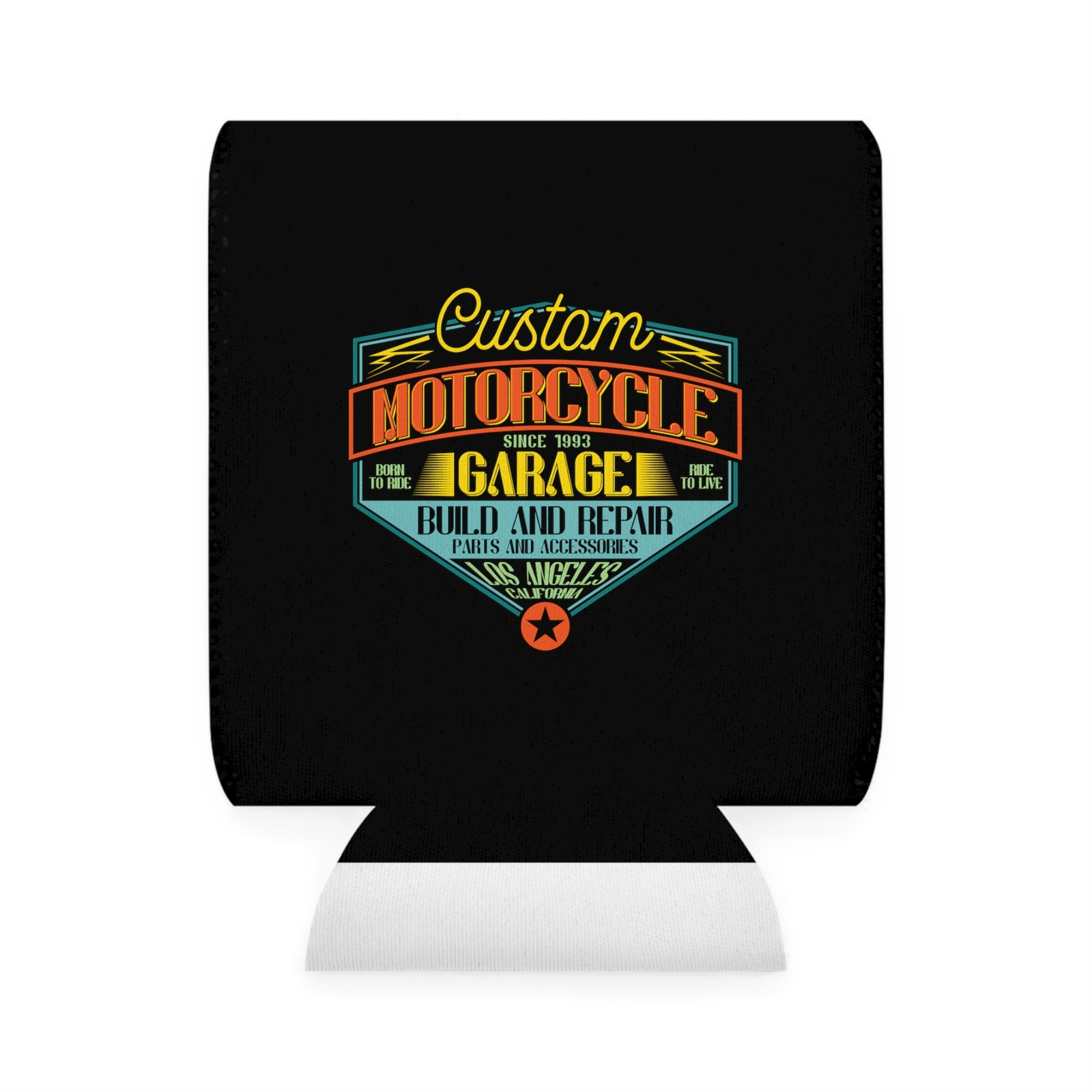 Custom Motorcycle Garage - Can Cooler Sleeve