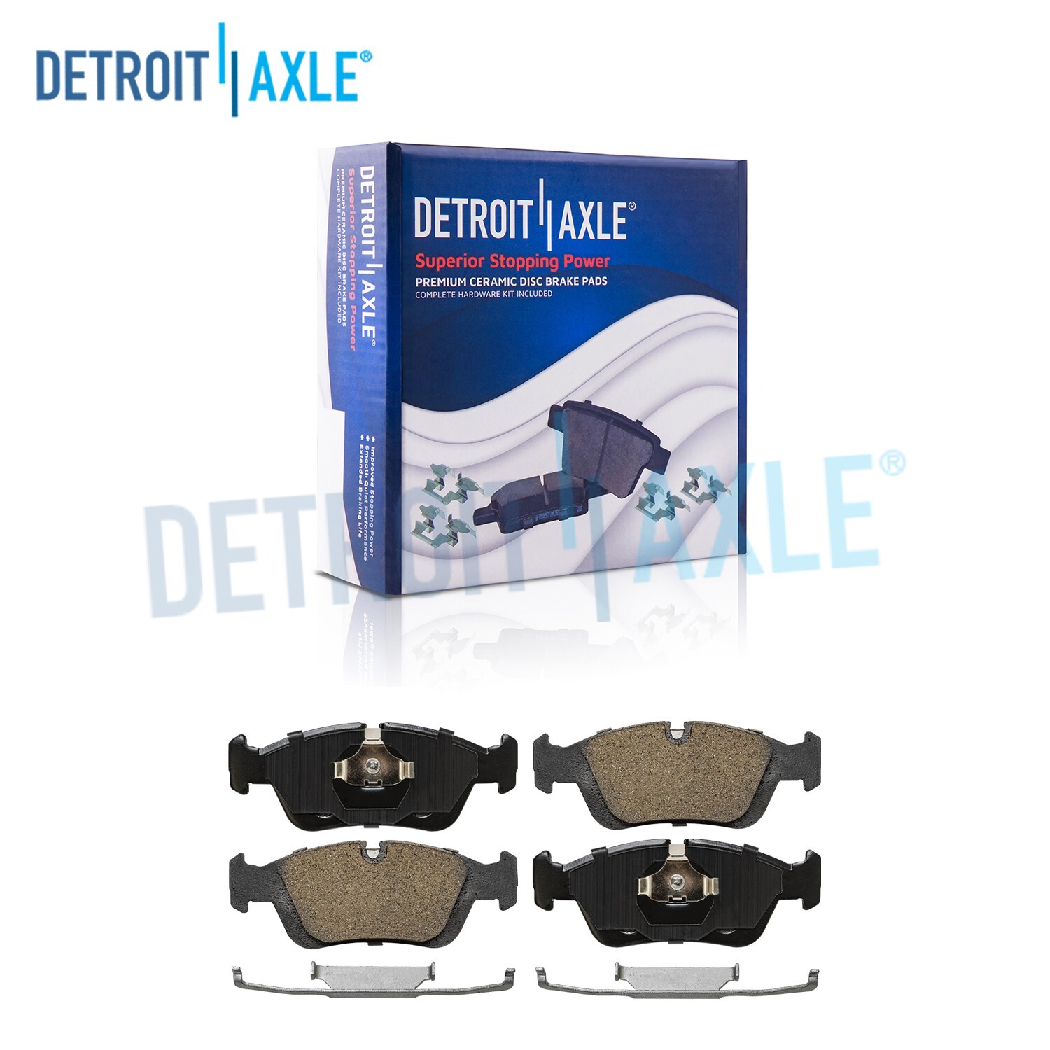 FRONT Ceramic Brake Pads + Hardware for BMW 318i 320i 325i 328i Z3 1.9L