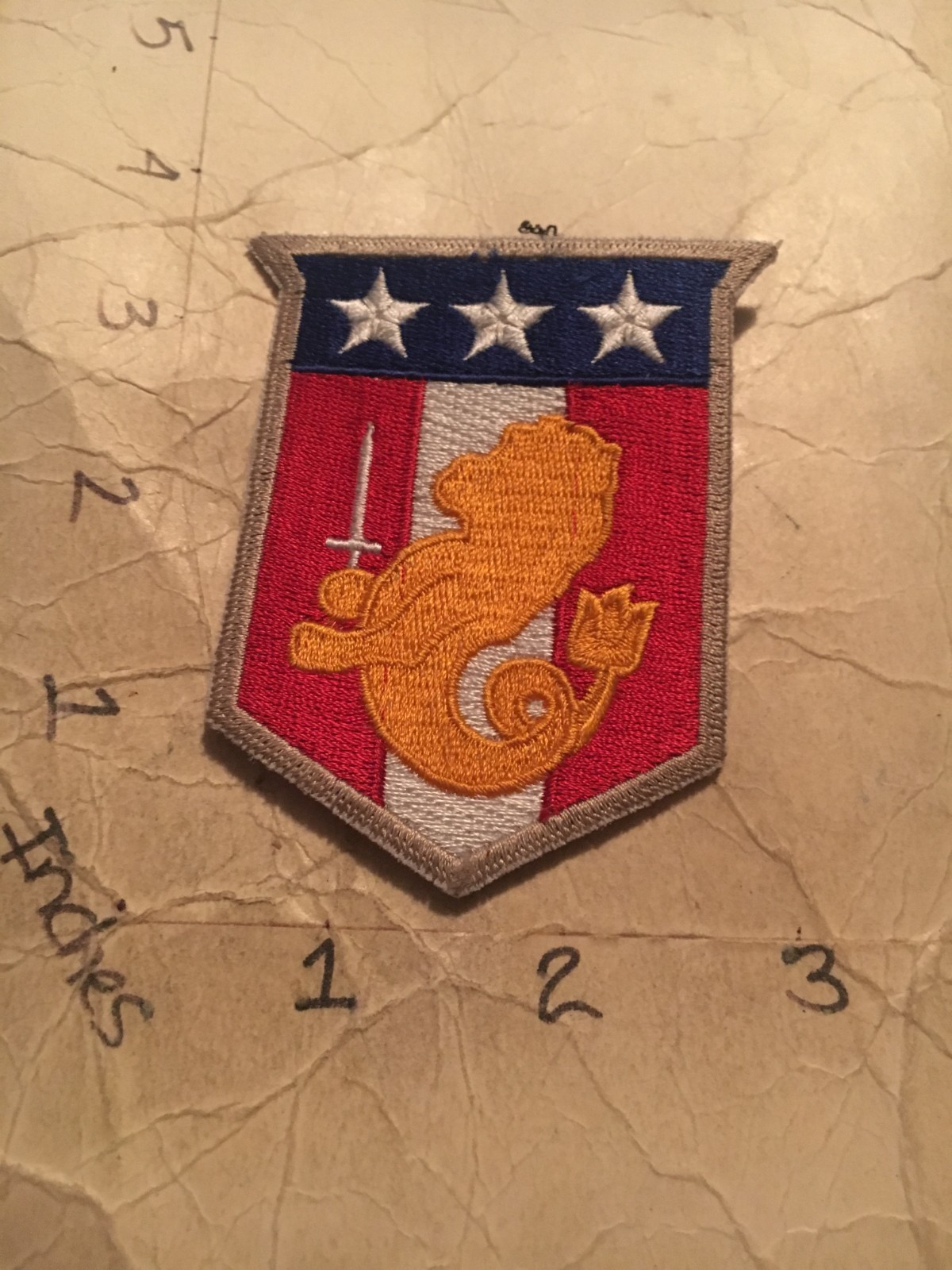 old style US Army Ryukus Command patch 10/12/25 modern repro