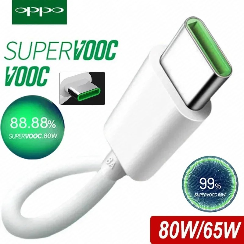 Original Genuine OPPO 65W 5A 6.5A Fast Charger Adapter Cable USB Type-C VOOC AU