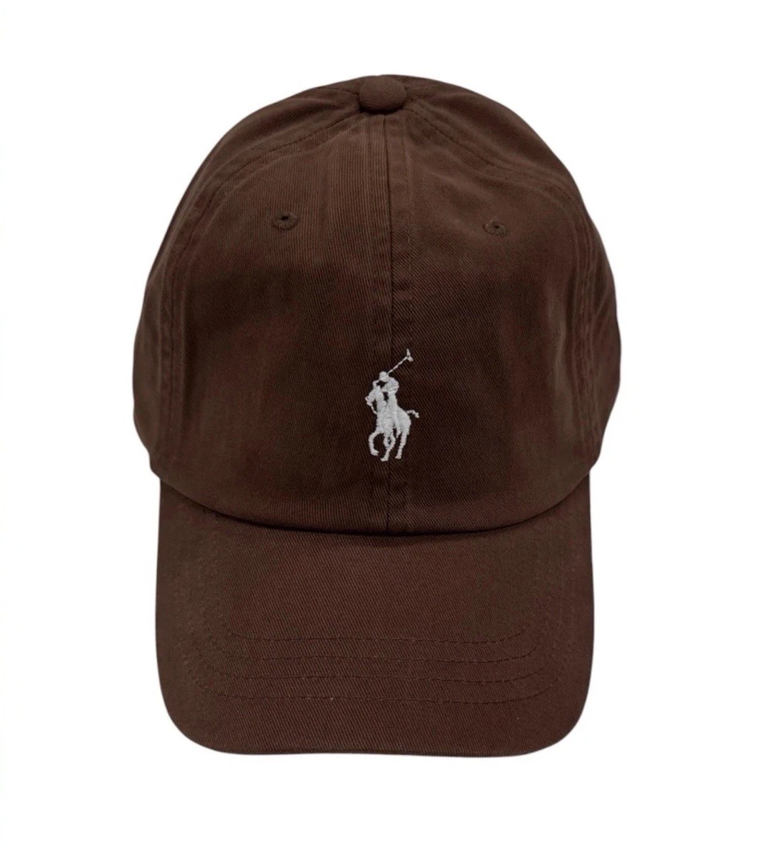 Polo Ralph Lauren Unisex  Chino Ball  Hat Curved Brim. Dark Brown