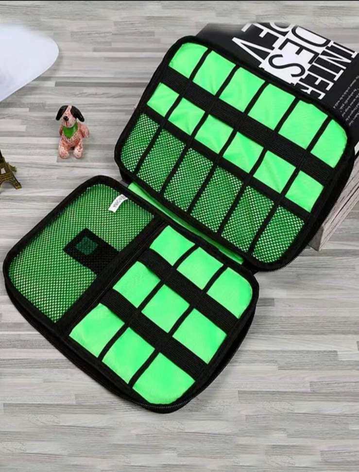 Travel Electronics Cable Organizer Storage Bag Portable Accessories USB Cards