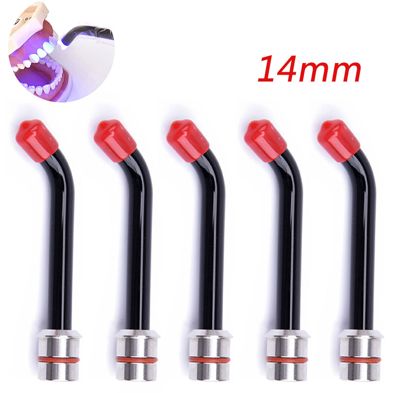 1-5pcs Dental Curing Light Guide Rod Tip Glass Optical Fiber LED Tip 14mm US