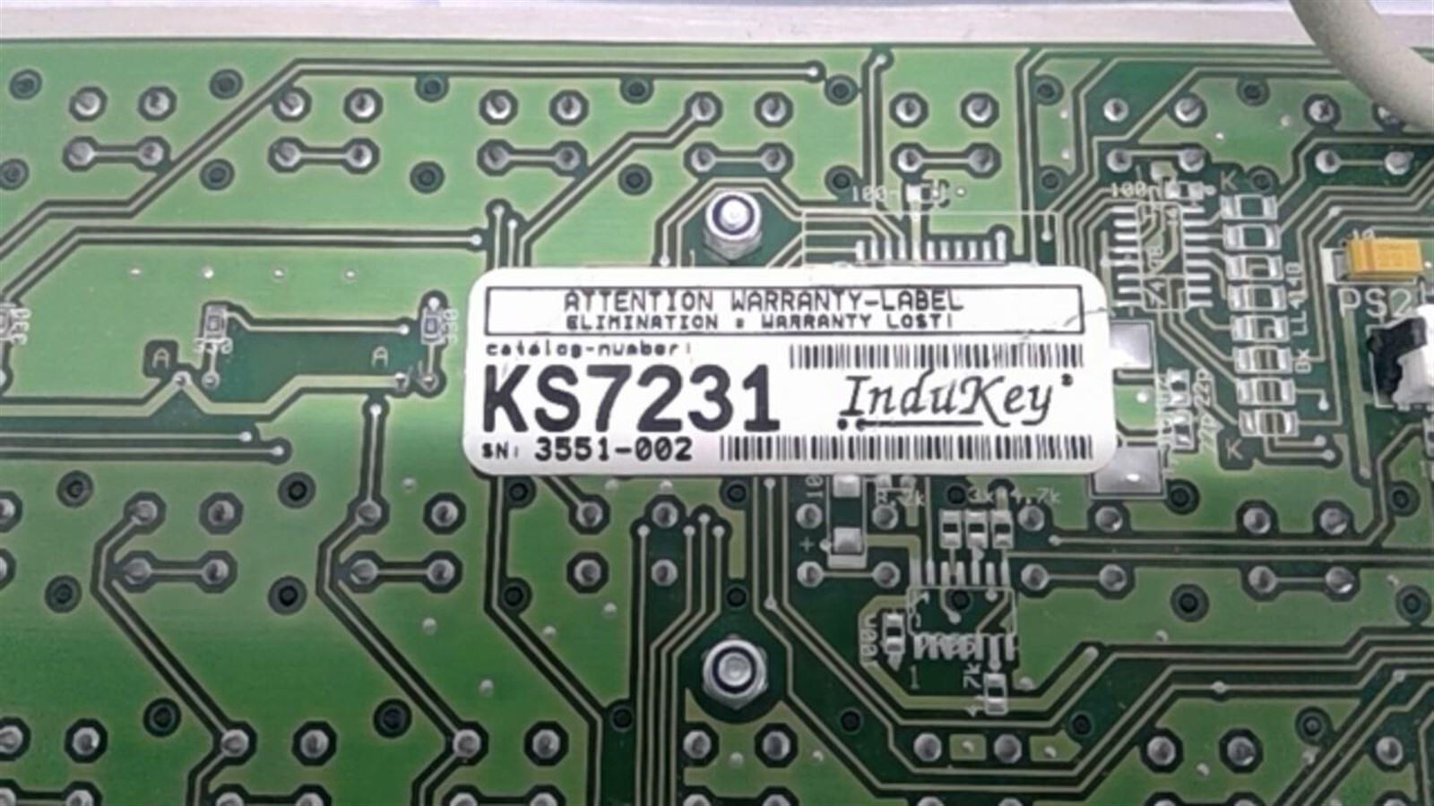 InduKey KS7231 Industrial Keyboard