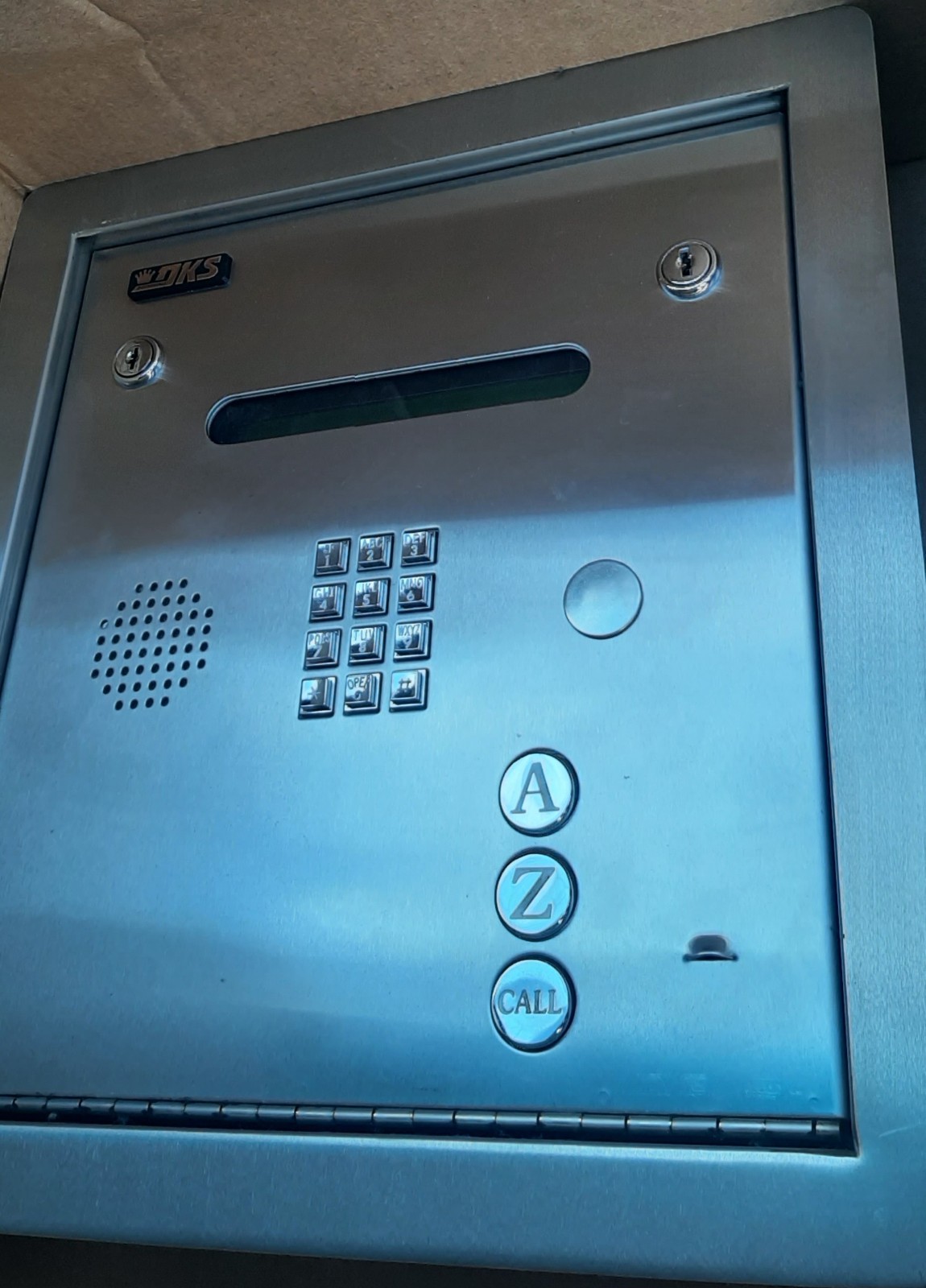 Doorking Flush Mounting  1834-010 audio intercom system