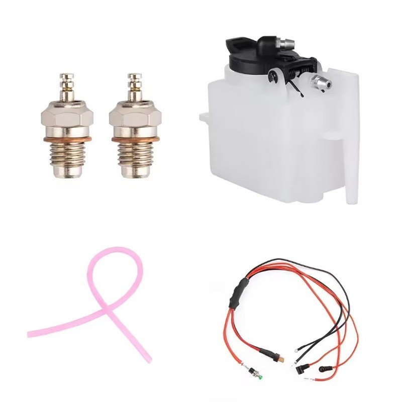 L200AC 4-Stroke 7cc 2-Cylinder Nitro Engine Kit & Ignition Module Assemble Model
