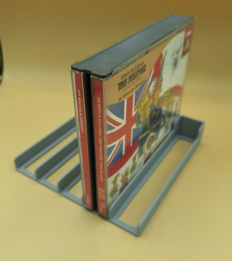 PS1 / CD Multi Disc Case Organizer Tray, 5 or 10 Slots, 3D Printed
