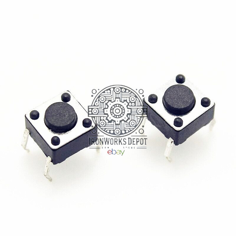 50Pcs Tactile Push Button Switch Tact Switch 6X6X4.3mm 4-pin DIP