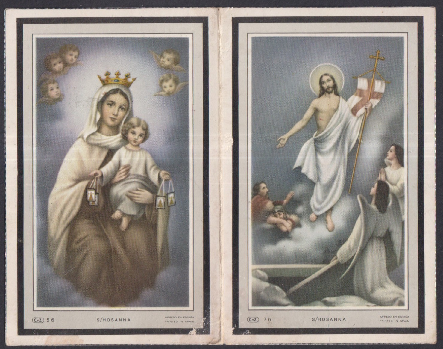 Holy card antique de Jesus santino image pieuses estampa