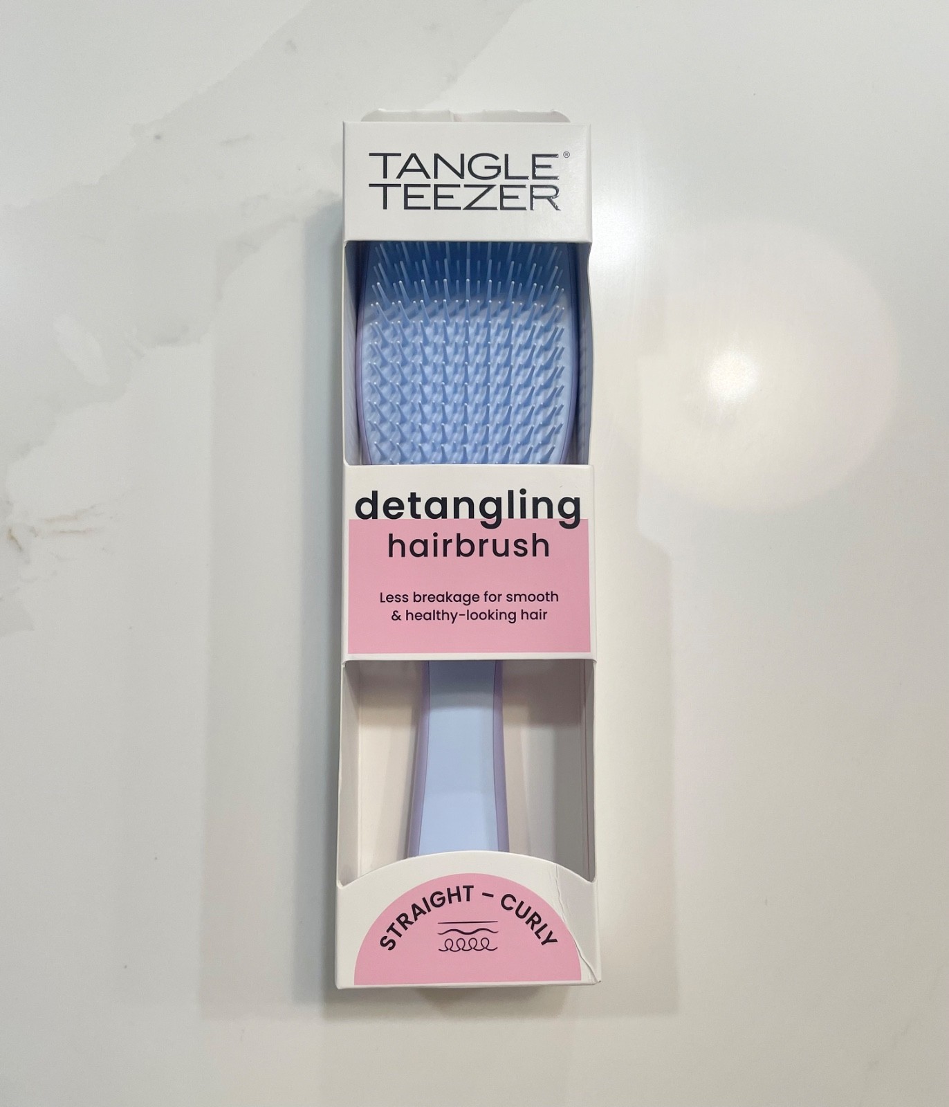 Tangle Teezer Detangling Hairbrush Straight or Curly in Purple - New