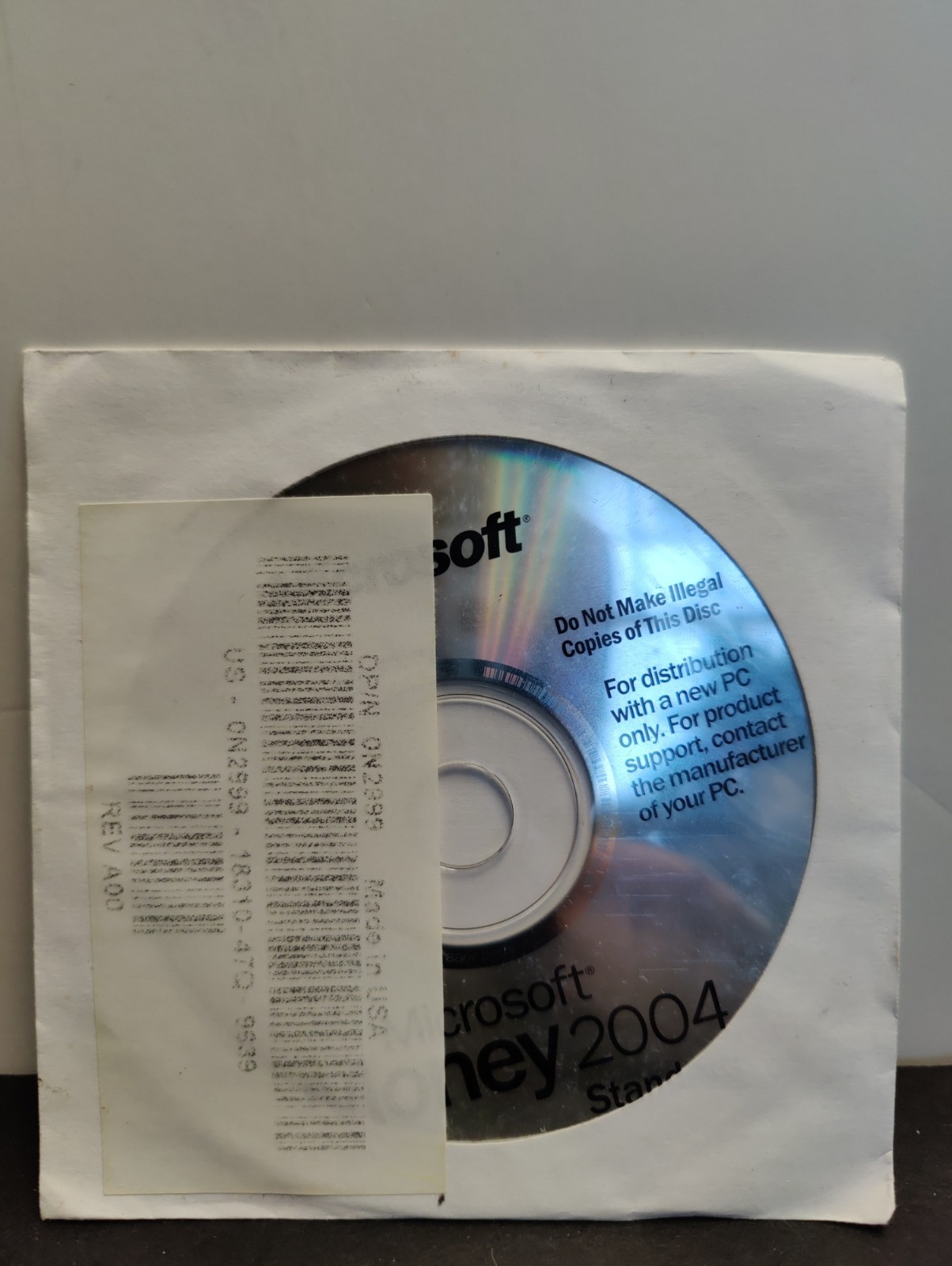 NEW -Microsoft Money 2004 -Standard Edition Software CD With Original Dell OEM