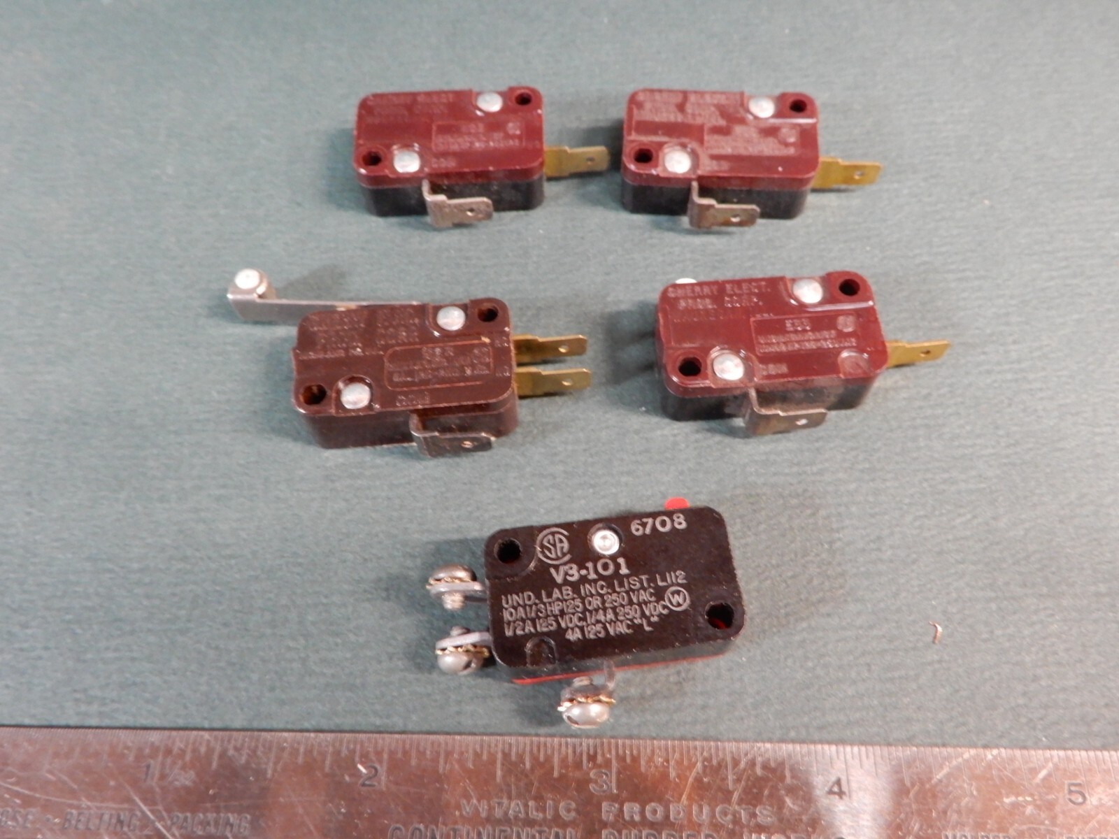 Honeywell Micro Switch Cherry Lot of Used/New Switches Shown V3-101 Cherry E23