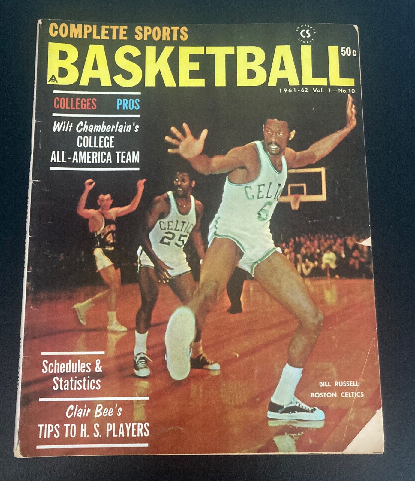 Vintage basketball magazine – Bill Russell cover