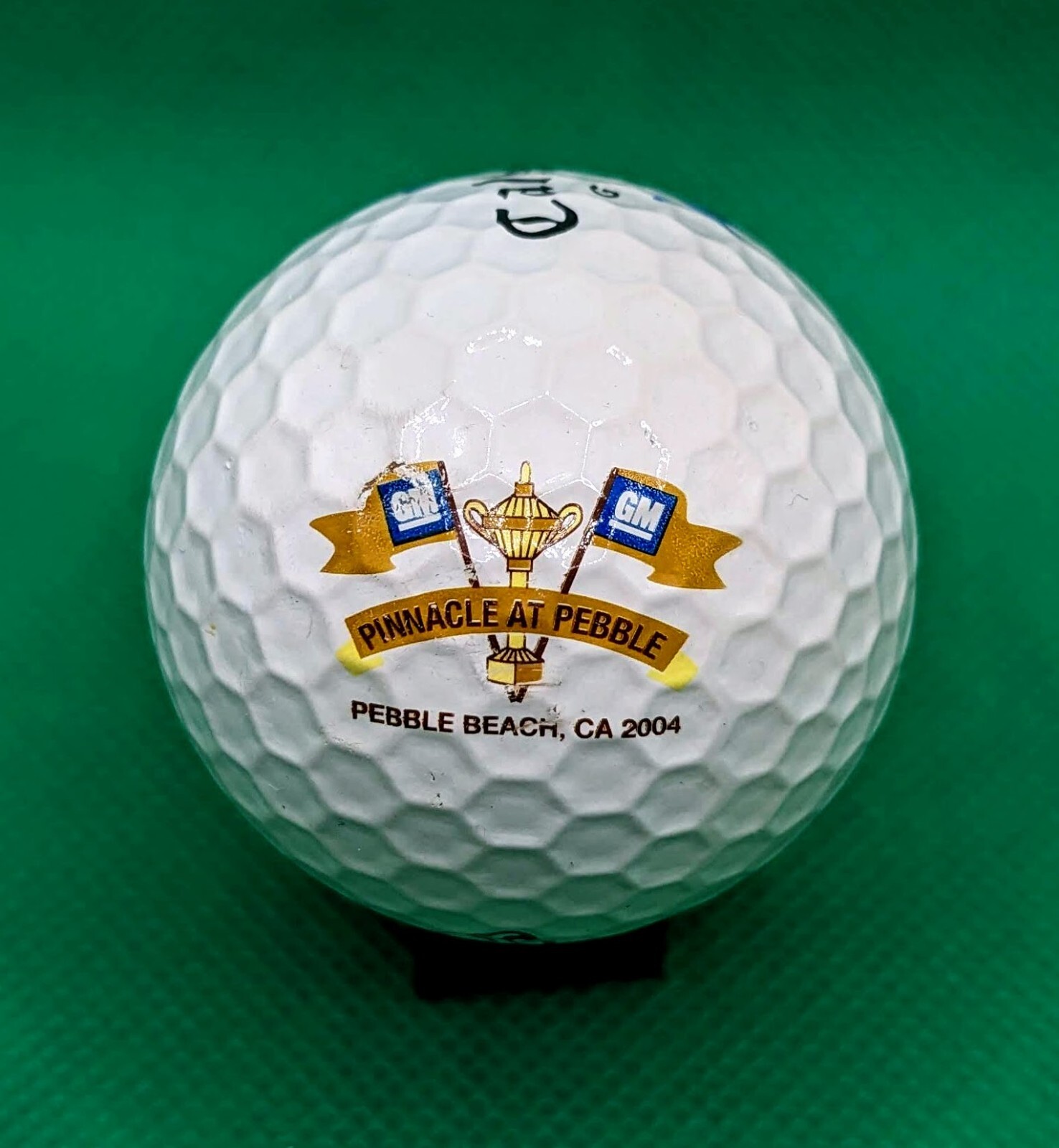 GM Pinnacle at Pebble 2004 logo golf ball (Pebble Beach, California)