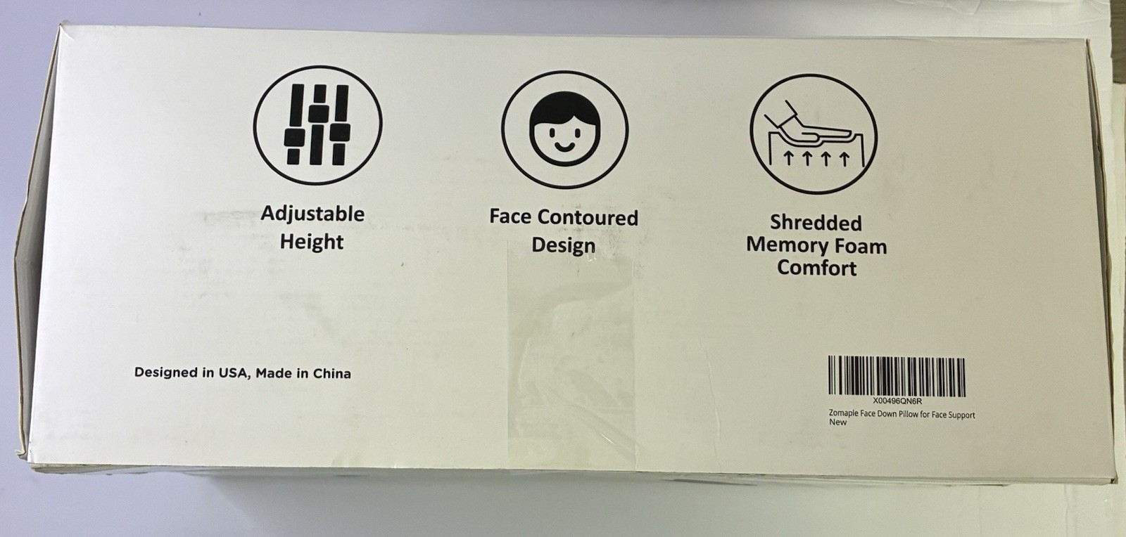 Face Down Pillow Prone Pillow Memory Foam Adjustable Height Post Op Recovery NEW