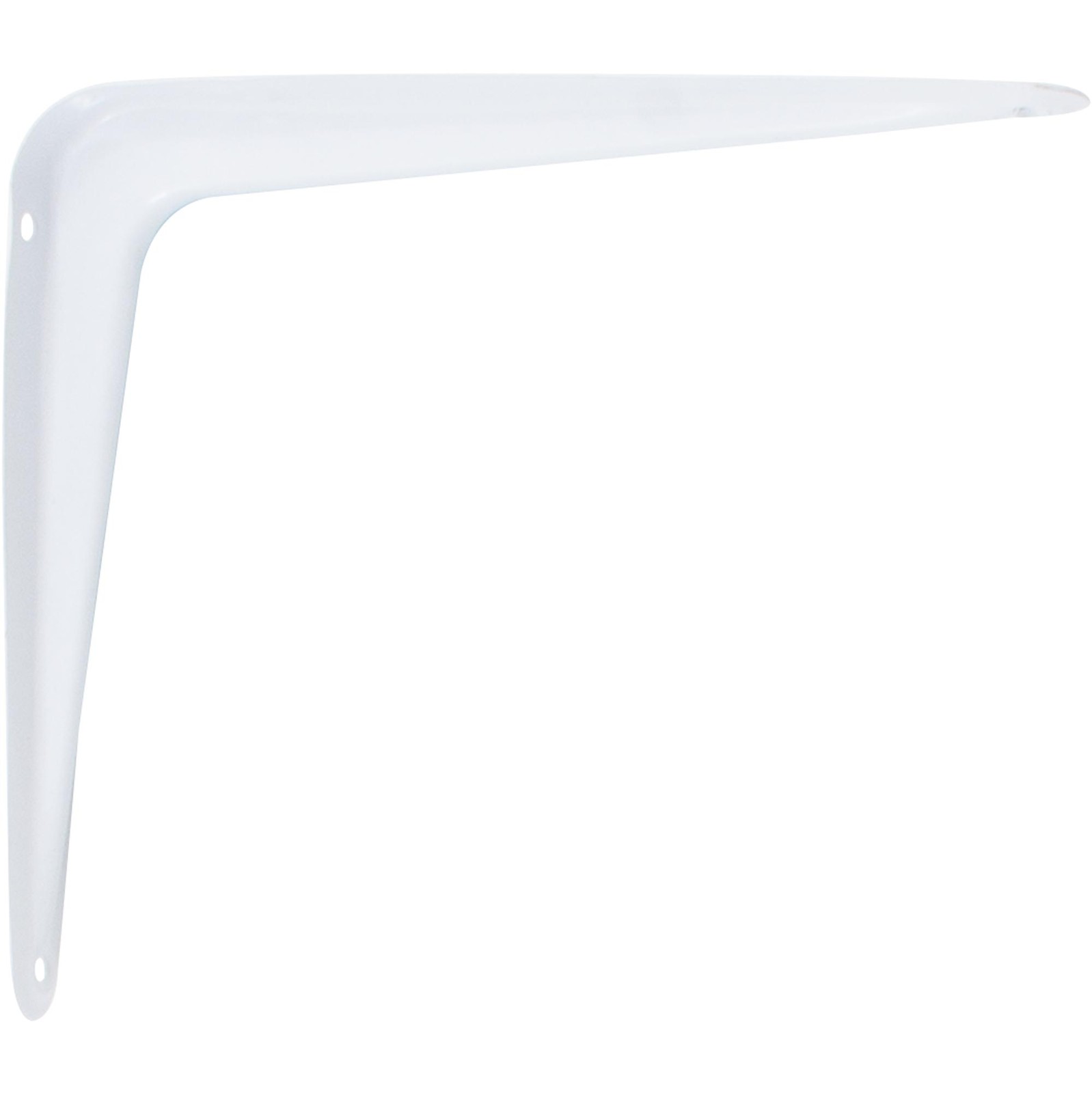 Shelf Bracket, 5" x 6", No Screws Included, White by Stone Harbor Hardware