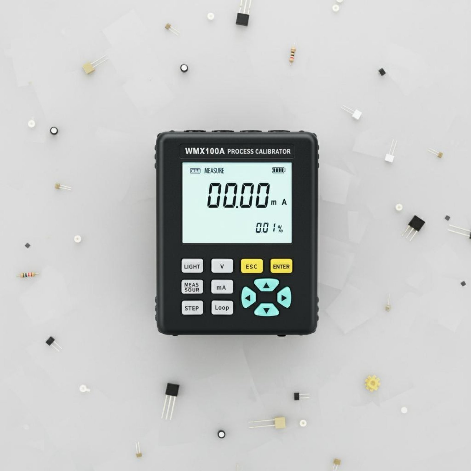 Handheld Process Calibrator Backlit LCD Display Mini Waveform Generator
