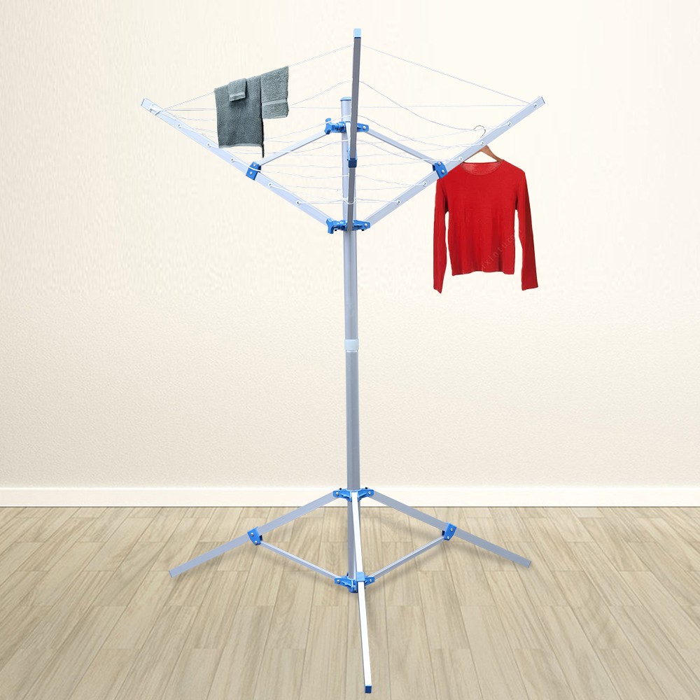 Rotary Clothesline Dryer Laundry Rack Folding Clothes Drying Umbrella 60" 3 Arms