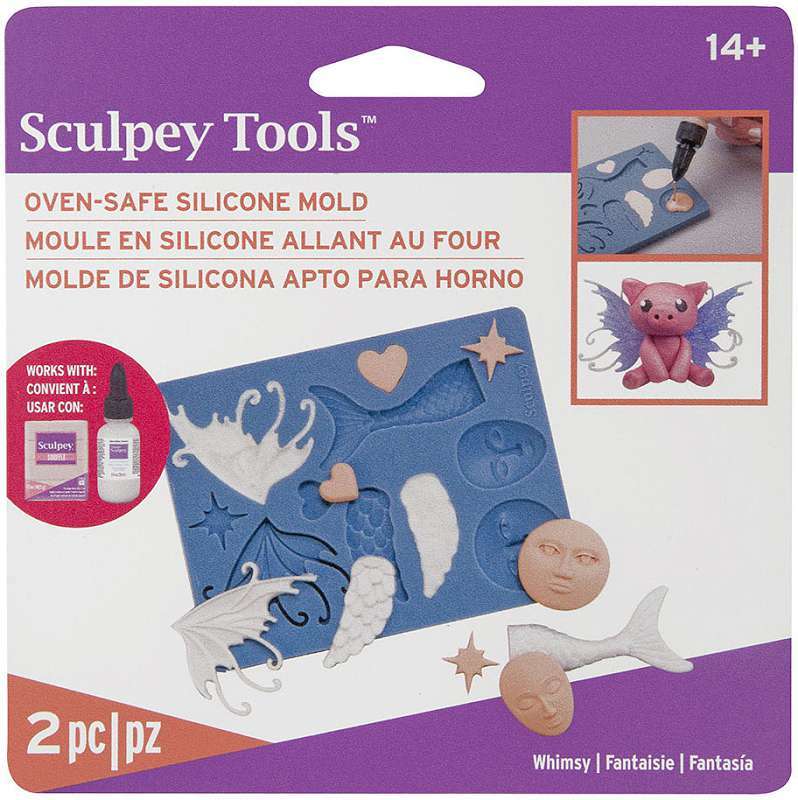 Sculpey Flexible Push Mold Whimsy