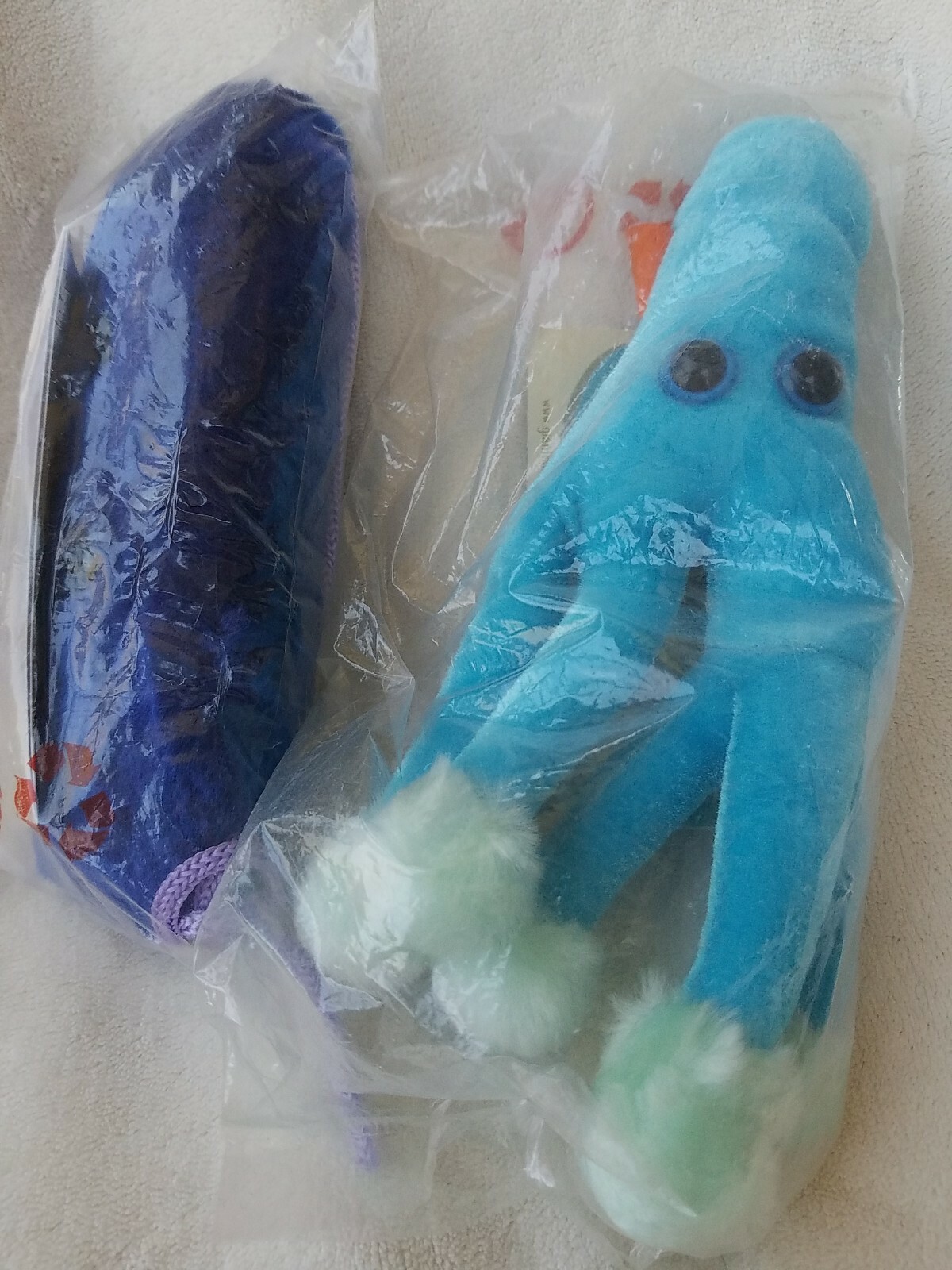 NEW Giant Microbes Penicillin & Listeria  Original Plush Soft Toy Educational