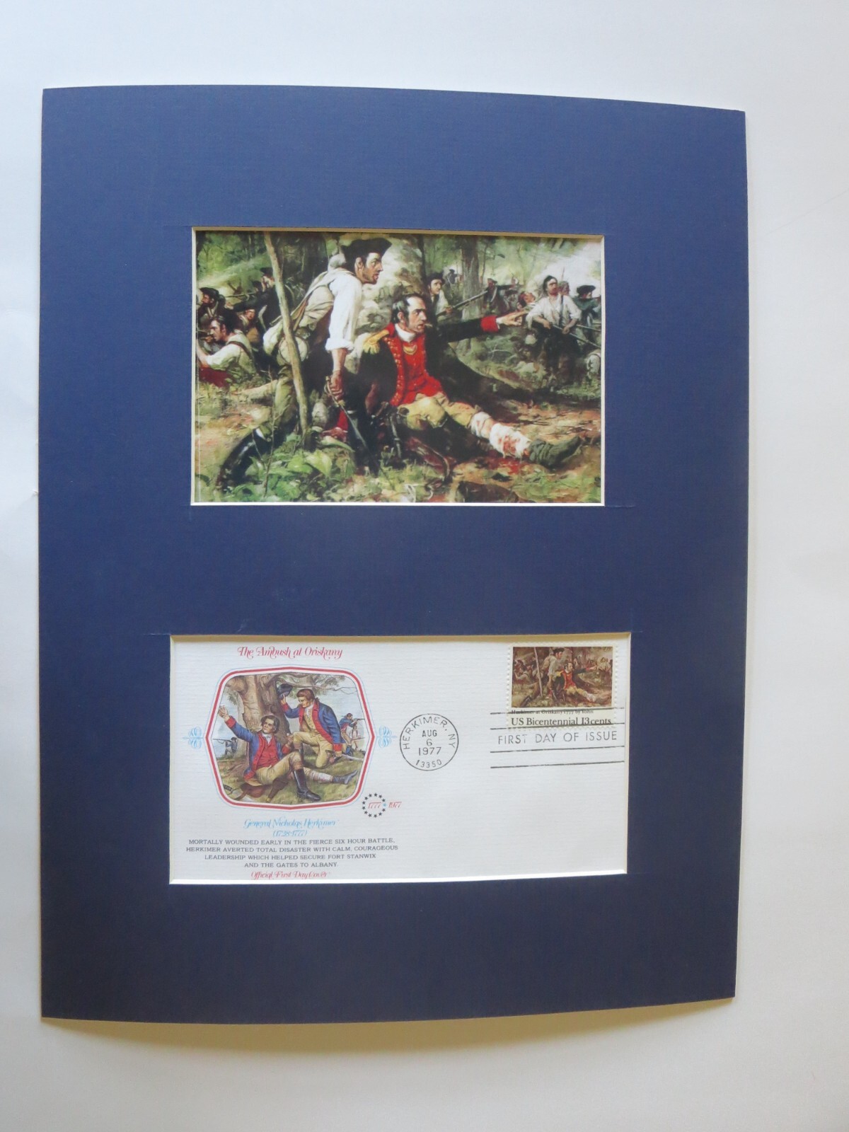 General Nicholas Herkimer wins the Battle of Oriskany & its own First Day  Cover