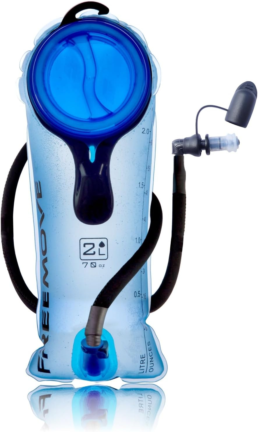 Hydration Bladder 2L Water Bladder for Hiking Backpack Blue or Gr
