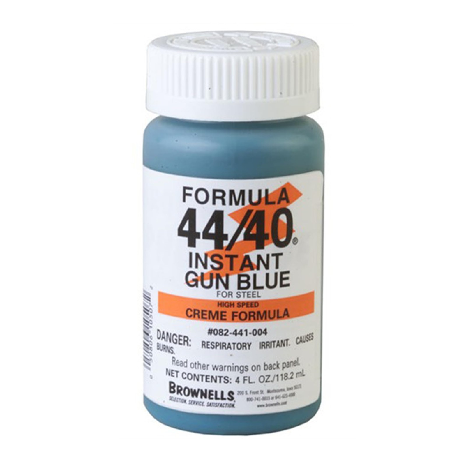Brownells Formula 44/40 Instant Gun Blue Creme for Steel, Cold 4 FL Oz,