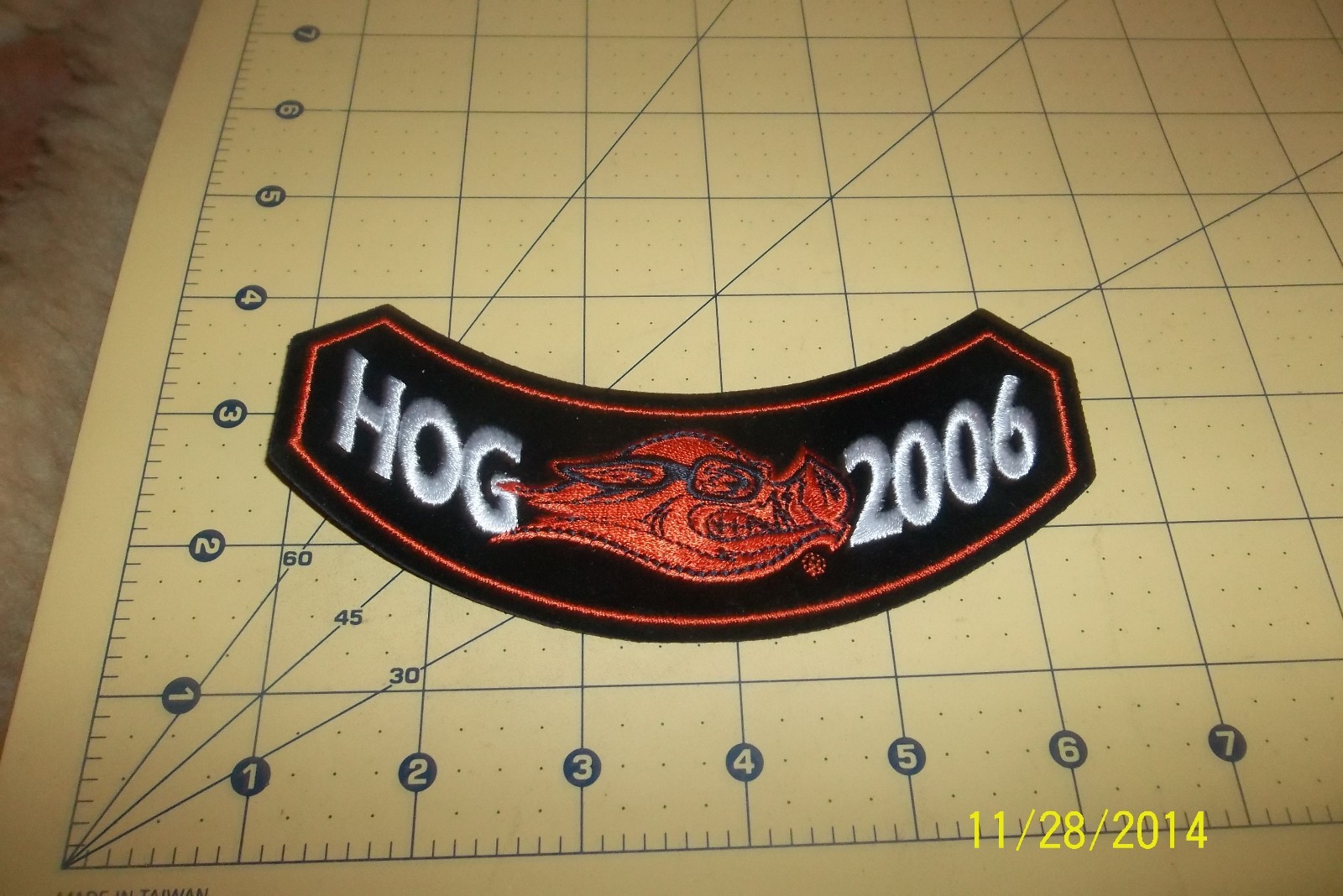 2006 HARLEY DAVIDSON OWNERS GROUP HOG ROCKER PATCH Motorcycle H.O.G. BIKER NEW!!